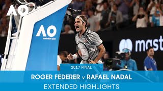 Roger Federer v Rafael Nadal Extended Highlights  Australian Open 2017 Final [upl. by Eno]