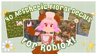 40 Aesthetic FloralFlower Decals for your Royale High Journal [upl. by Berstine]