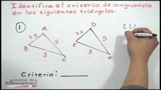 Triángulos congruentes│ejercicio 1 [upl. by Haelat]