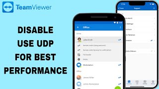 How To Disable Use Udp For Best Performance On TeamViewer App [upl. by Beverie]