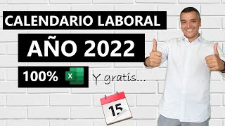 Calendario Laboral 2022 en Excel [upl. by Kuth413]