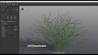 PlantCatalog 3D Corkscrew rush  Juncus effusus Spiralis  procedural vegetation engine [upl. by Otnas]