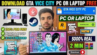 🎮 GTA VICE CITY DOWNLOAD PC  HOW TO DOWNLOAD AND INSTALL GTA VICE CITY IN PC amp LAPTOP  VICE CITY [upl. by Earaj]