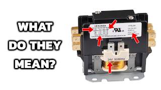 What Do All These Numbers Mean on a HVAC Contactor [upl. by Analihp52]