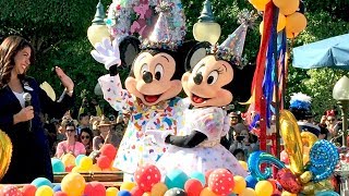 Mickey amp Minnie Mouse 90th Birthday DISNEYLAND Parade w Ninety Disney Characters Some Rare [upl. by Nimajaneb]