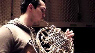 BSO Principal Horn Nicolas Fleury practising Britten [upl. by Oiratnom]