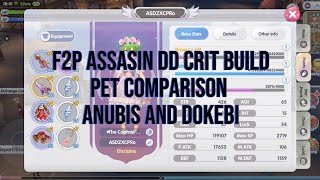 ROX ASSASIN DD CRIT BUILD DOKEBI AND ANUBIS PET EP32024 [upl. by Michaeu718]