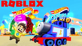 ROBLOX THOMAS PLAYS HOT WHEELS OPEN WORLD   Roblox Gameplay  Konas2002 [upl. by Sutsugua404]