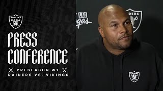 Coach Pierce Postgame Presser  81024  Preseason Week 1  NFL [upl. by Idnem318]