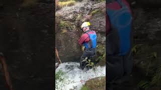 Stoneycroft Ghyll scramble jump [upl. by Nadnerb554]