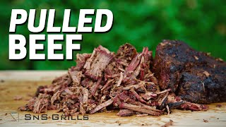 Smoked Pulled Beef Recipe  How To Make Pulled Beef On The BBQ [upl. by Doownil]