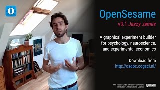 Creating a psychology experiment with OpenSesame 31 [upl. by Ilsa]