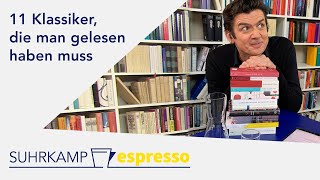 11 Klassiker die man gelesen haben muss  Suhrkamp espresso 36 [upl. by Eadie]