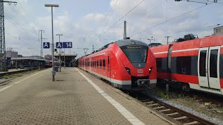 BR 1440 der SBahn Nürnberg als S5 nach Allersberg Rothsee bei der Ausfahrt aus Nürnberg Hbf [upl. by Rehtaeh]