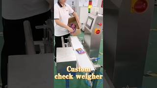 Busicuits Checkweigher with air blowing rejection system checkweigher weighingsolutions [upl. by Suh411]