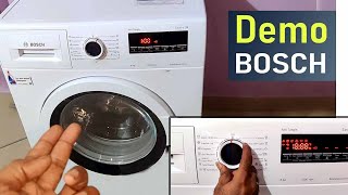 Bosch Front Load Washing machine Demo  How to use Bosch Front Load Washing machine  Bosch [upl. by Baalbeer]