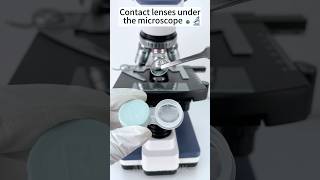 Contact lenses under the microscope 🔬amazing facts experiment [upl. by Anesusa]