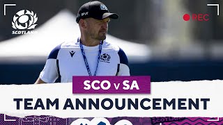 Scotland Team Announced For Rugby World Cup Opener Against South Africa  Gregor Townsend Interview [upl. by Kristian132]