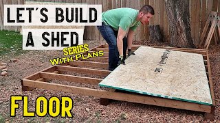 How to build a storage shed  Floor  Part 1  Plans available [upl. by Wales767]