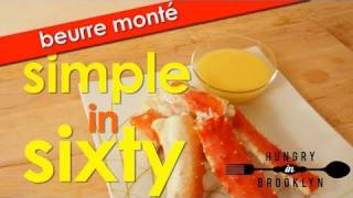 Beurre Monté Simple in Sixty  Hungry in Brooklyn [upl. by Adnilym]