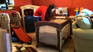 InGenuity Washable Playard Setup [upl. by Ynattib275]