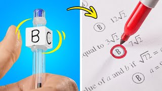 BEST SCHOOL HACKS amp CRAFTS THAT MAKE STUDYING EASY 🏫 [upl. by Ahtekal]