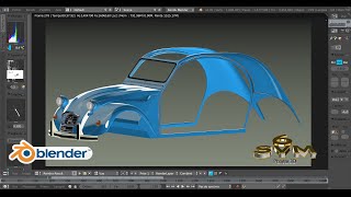 Modéliser une Voiture 2CV Citroën AZ Tutoriel SVM6 N°48 La Caisse [upl. by Monroe]