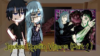 Jujutsu Kaisen Villians react  Pt 12 jjk react  SakaraTocyo  No ships  reaction vid [upl. by Ollayos]