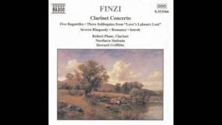 Gerald Finzi  Clarinet Concerto in C minor Op 31 III [upl. by Nnilsia]