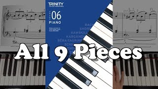 TRINITY Grade 6 Piano 20182020 All 9 Pieces [upl. by Chemar582]