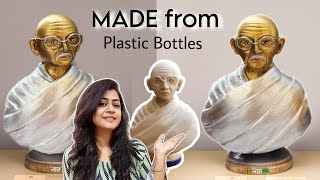 Waste Plastic bottle craft ideas  Gandhi jayanti craft  Best DIY gift idea [upl. by Yelwah]