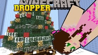 Minecraft DIVING INTO A CHRISTMAS TREE  TALLCRAFT DROPPER  Custom Map 3 [upl. by Naryb]