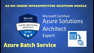 4 AZ305  Azure Batch Service Explained [upl. by Refinney]