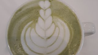 Matcha latte art☕ [upl. by Evelin]