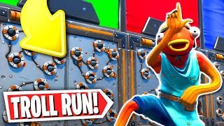 The Impossible Troll Deathrun 200 IQ Fortnite Creative Mode [upl. by Esilram573]