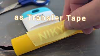 How to Use Painters Tape as Transfer Tape for Vinyl Projects Easy Hack [upl. by Pejsach]