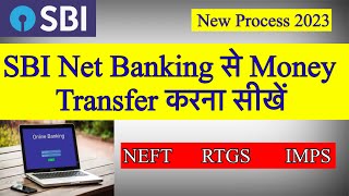 SBI Net Banking Money Transfer  NEFT RTGS IMPS [upl. by Harry337]