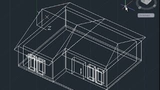 AutoCAD 3D House Modeling Tutorial Beginner Basic [upl. by Flight]