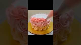 How To Design A Rosette Cake In Easy Way  Rosette Cake Tutorial  rosettecake rosecake cake [upl. by Nonnac]