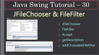 JFileChooser with File Filters  Part 3 Eclipse Demo  Java Swing Tutorial 31 [upl. by Puritan826]