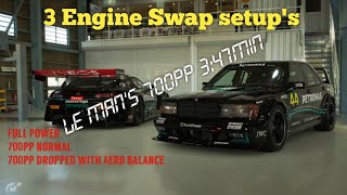 Gran Turismo 7  GT7 MercedesBenz 190E evo Engine swap 3 setups [upl. by Reivazx]