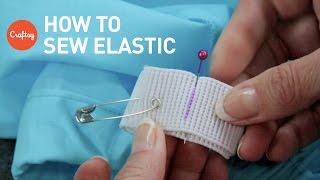 How to sew elastic 2 techniques  Sewing Tutorial with Angela Wolf [upl. by Adnalohs]