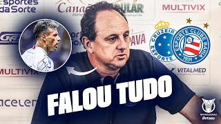 🔥 ROGÉRIO CENI RASGA O VERBO APÓS BAHIA EMPATAR COM O CRUZEIRO POR 1X1 PROMETEU MUDANÇAS [upl. by Philbin]