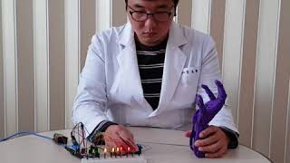 Neurosky MindWave  Arduino prosthetic hand [upl. by Llamaj]