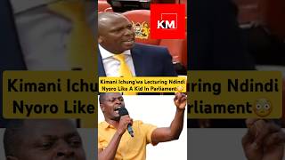 See How MP Kimani Ichungwa fearlessly destroys his fellow MP Ndindi Nyoro over SHIF and SHA [upl. by Bald]