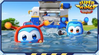 SUPERWINGS7 Wild Waterslide with Hippos  Superwings Superpet Adventures  S7 EP08  Super Wings [upl. by Olim35]