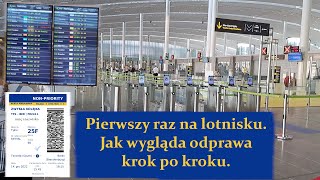 Pierwszy raz na lotnisku Jak wygląda odprawa krok po kroku [upl. by Enajaras550]