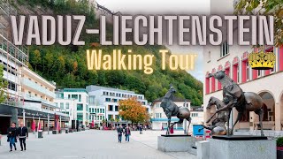 Vaduz Liechtenstein  Walking Tour  4K [upl. by Annekam]