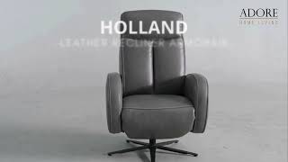 Holland Leather Recliner Armchair [upl. by Emelun]