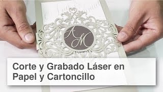 Corte y grabado de papel con láser  Cree diseños únicos con gráficos complejos [upl. by Chandal]